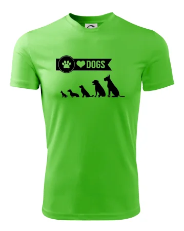 I love dogs - tlapka