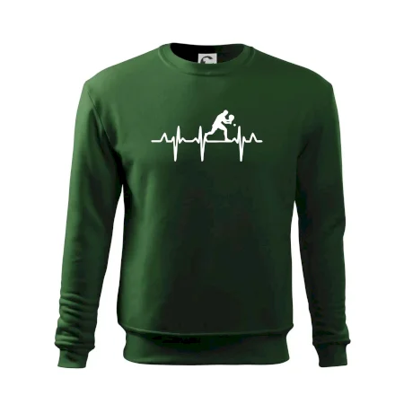 EKG stolní tenista stojící