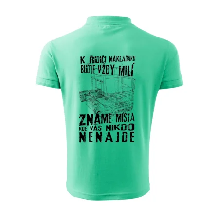 K řidiči náklaďáku buďte vždy milý