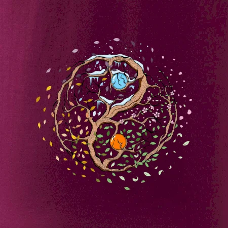 Yin & Yang strom - zima, léto
