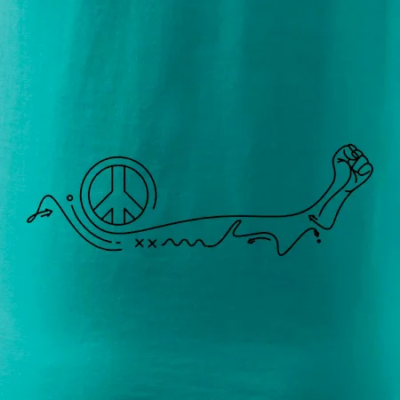 Pěst a symbol míru