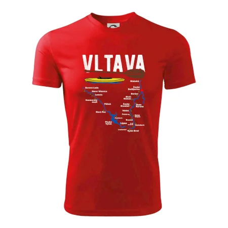 Mapa řeky Vltavy