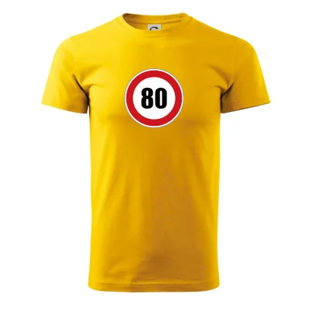 Dopravní značka - omezení rychlosti 80