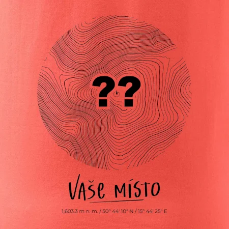 Vaše místo - vrstevnice v kruhu