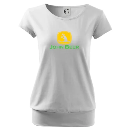 John Beer jelen s pivem