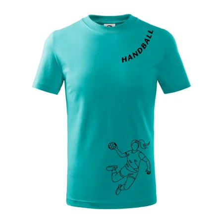 Handball nápis šikmo