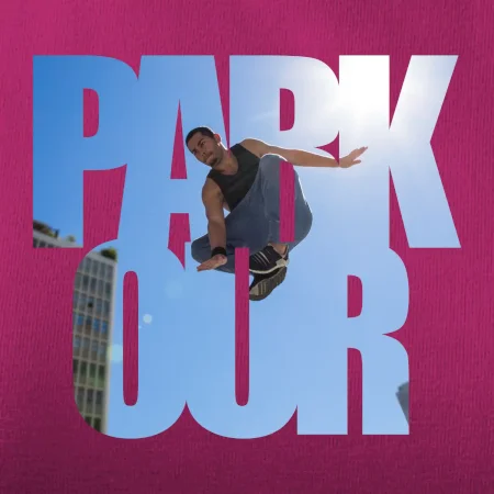 Parkour nápis nebe