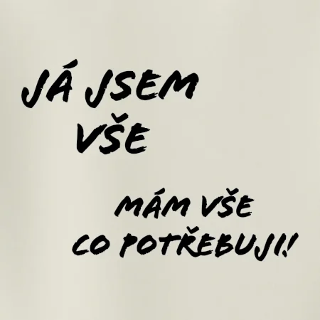 Nápis Já jsem vše!