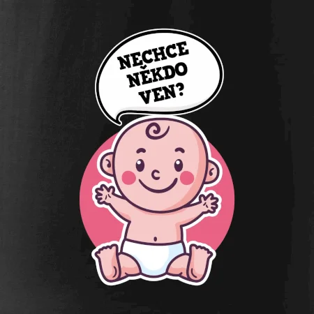 Nechce někdo ven - Triko pro porodní asistentku