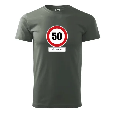 Dopravní značka - rychlost 50 - váš nápis