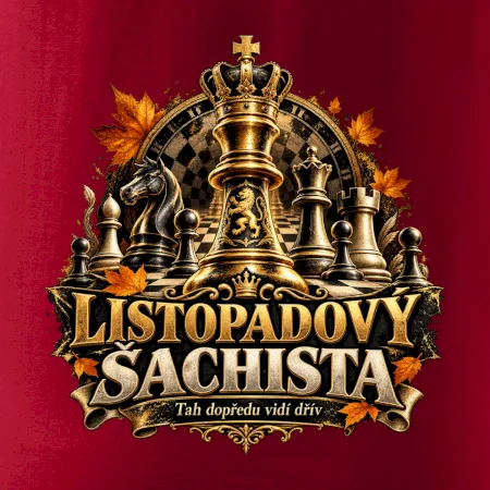 Listopadový šachista se zlatým králem