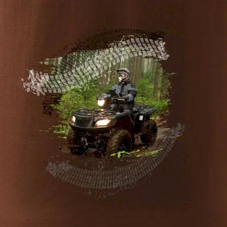 ATV čtyřkolka v lese