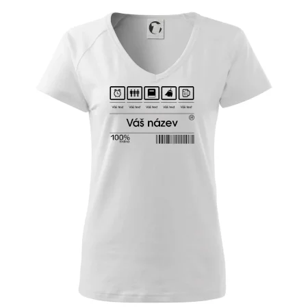Čárový kód - Vlastní text