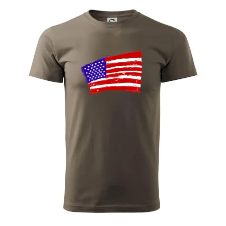 Americká vlajka ohnutá