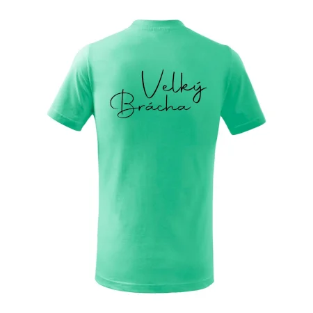Velký brácha - nápis na zádech