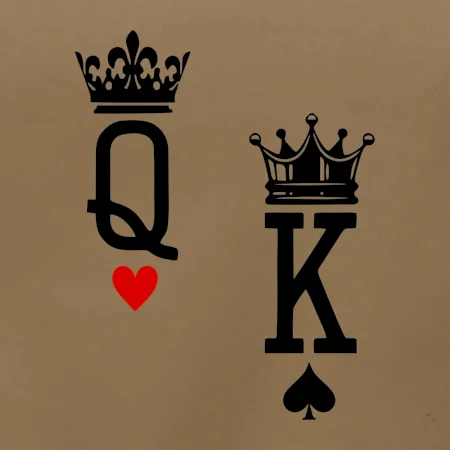 King & Queen logo na prso
