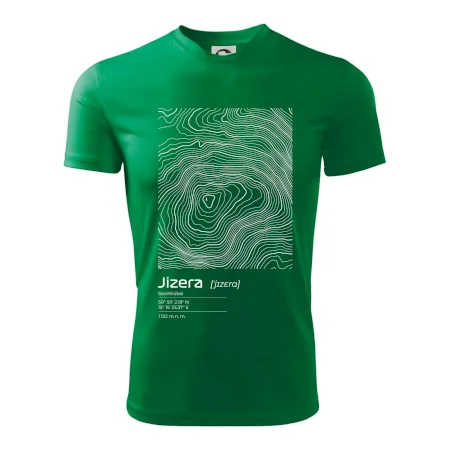 Jizera - vrstevnice v obdélníku