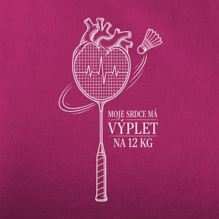 Badminton srdce s výpletem