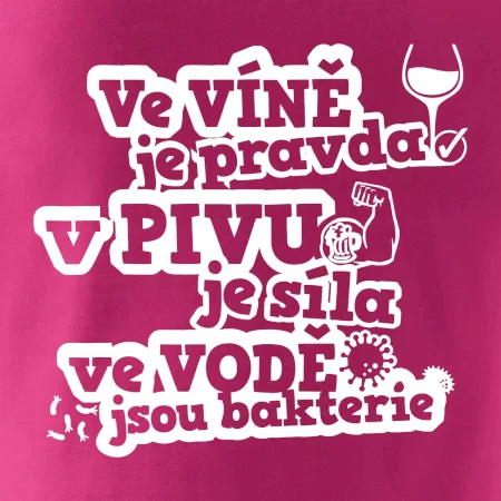 Ve víně je pravda, v pivu síla, ve vodě bakterie
