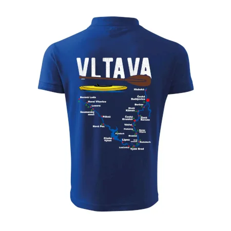 Mapa řeky Vltavy