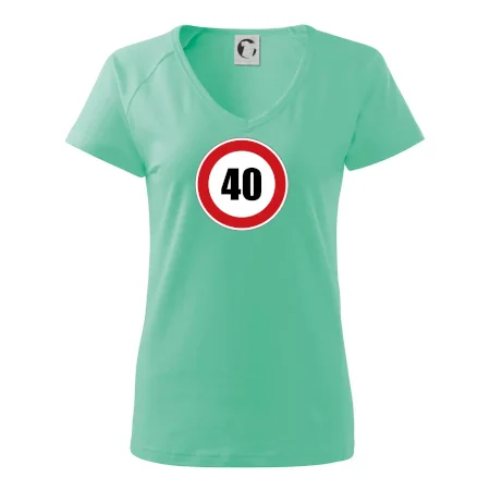 Dopravní značka - omezení rychlosti 40