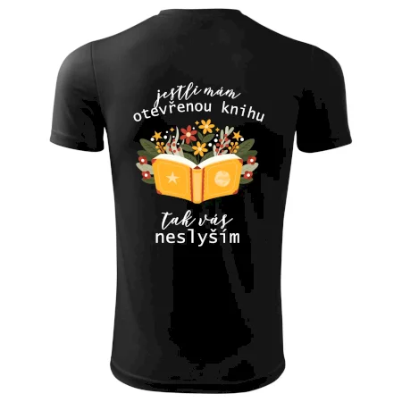 Jestli mám otevřenou knihu, tak vás neslyším