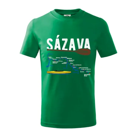 Mapa řeky Sázavy