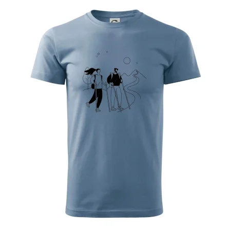 Kreslený pár na výletě