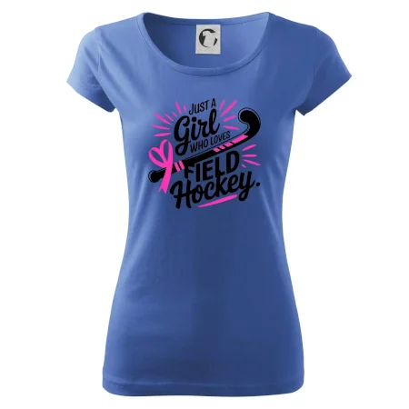 Just a girl who loves field hockey černo růžové