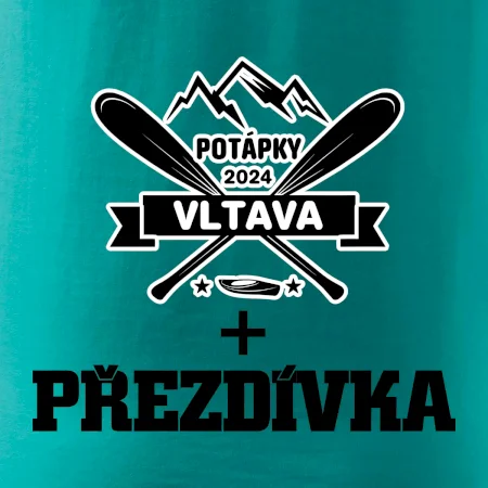 Na vodu - pádla hory (vlastní nápis)