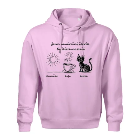 Jsem nenáročný člověk. Ke štěstí mi stačí sluníčko kafe kočka