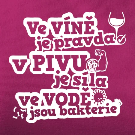 Ve víně je pravda, v pivu síla, ve vodě bakterie
