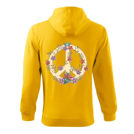 Peace symbol pískový