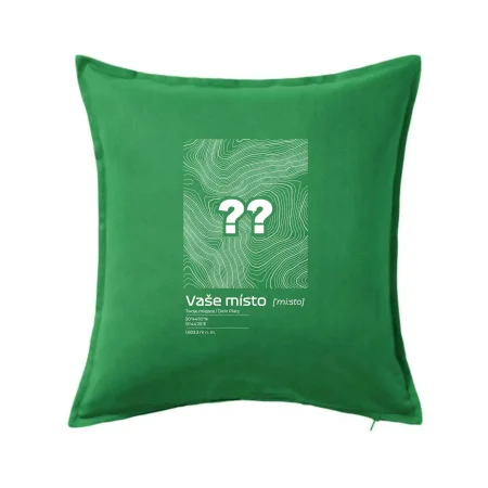 Vaše místo - vrstevnice v obdélníku