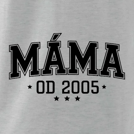 Máma od roku - sportovní nápis (váš ročník)