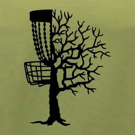 Disc golf pozor strom