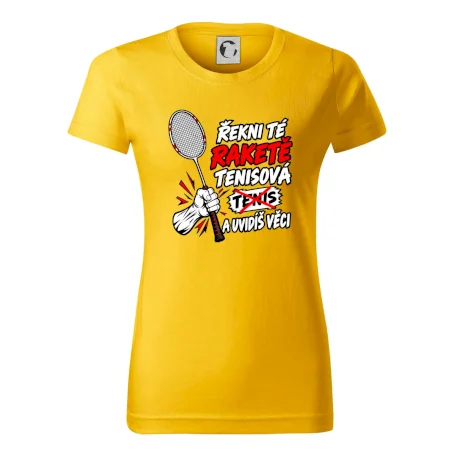 Badmintonová raketa není tenisová