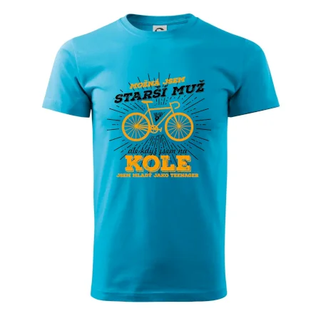 Starší muž - cyklista silniční kolo