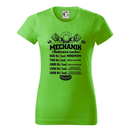 Mechanik - hodinová sazba