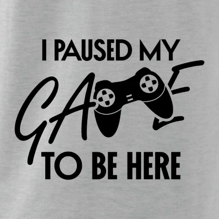 I paused my game to be here