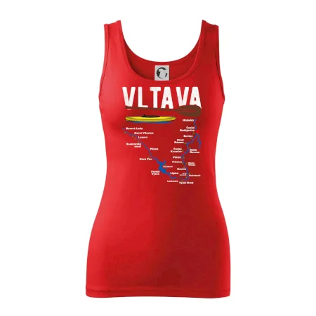 Mapa řeky Vltavy