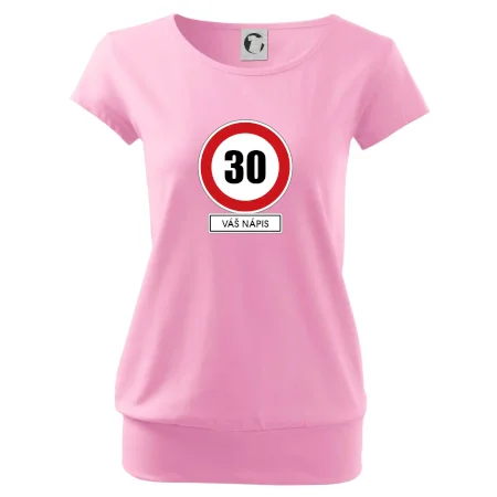 Dopravní značka - rychlost 30 - váš nápis