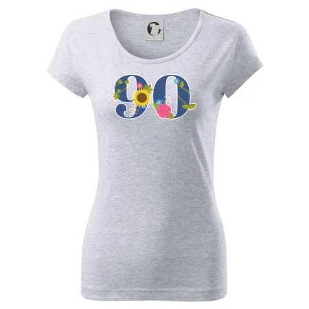 Květinové číslo kreslené - 90