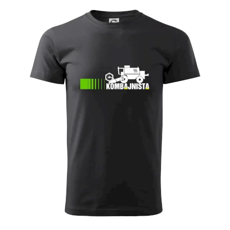 Kombajnista zelená a žlutá