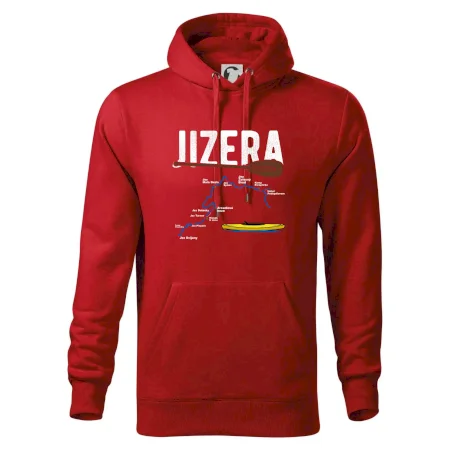 Mapa řeky Jizery