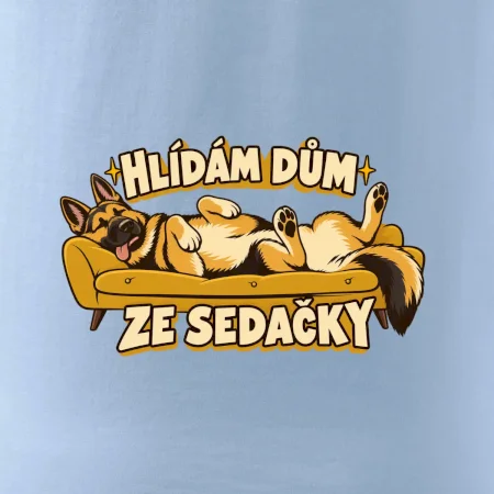Hlídám dům ze sedačky - vlčák