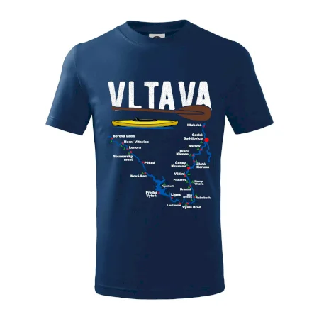 Mapa řeky Vltavy
