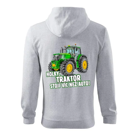 Holky, traktor stojí víc než auto