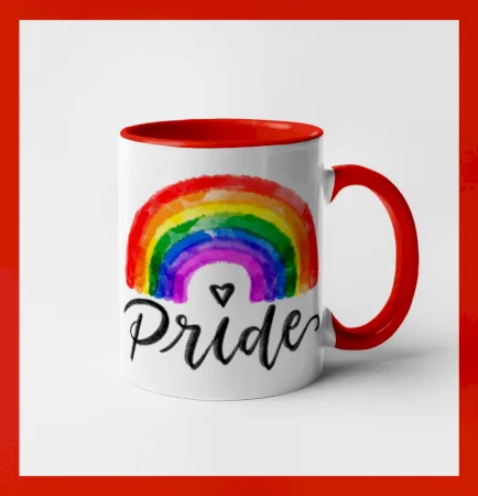 Duha pride kreslená