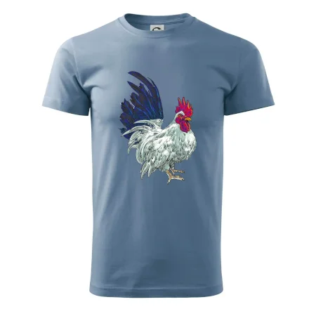 Kohout kreslený bílý